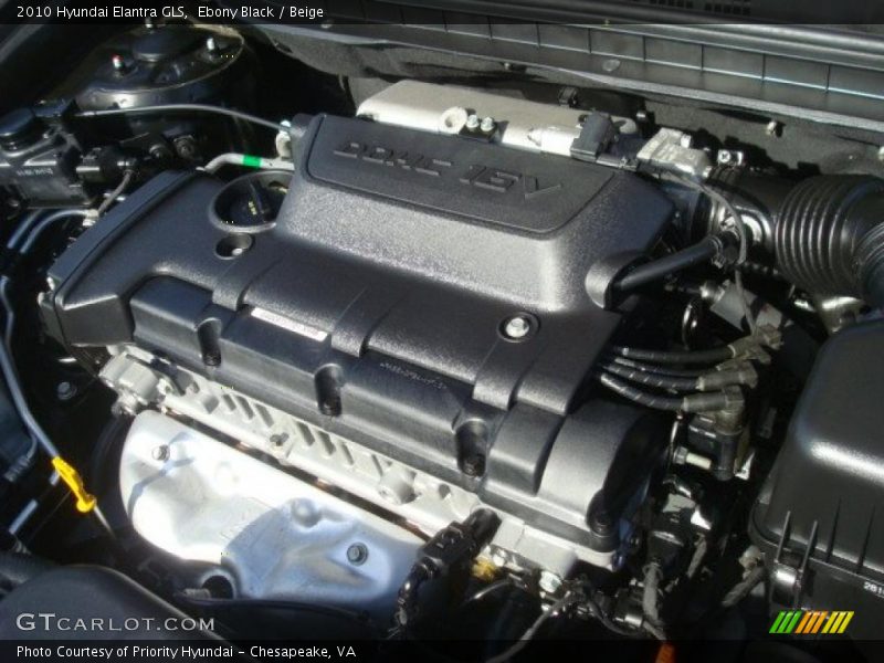 Ebony Black / Beige 2010 Hyundai Elantra GLS