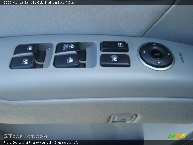 Platinum Sage / Gray 2009 Hyundai Santa Fe GLS