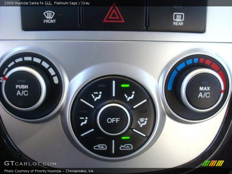 Platinum Sage / Gray 2009 Hyundai Santa Fe GLS