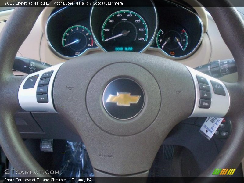 Mocha Steel Metallic / Cocoa/Cashmere 2011 Chevrolet Malibu LS