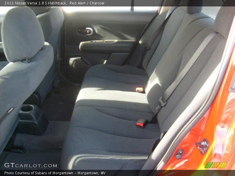 Red Alert / Charcoal 2011 Nissan Versa 1.8 S Hatchback
