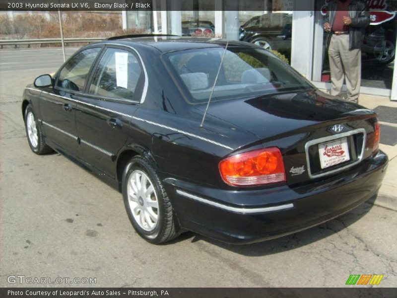 Ebony Black / Black 2003 Hyundai Sonata LX V6