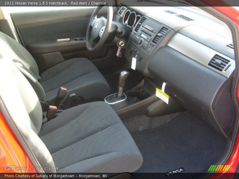  2011 Versa 1.8 S Hatchback Charcoal Interior