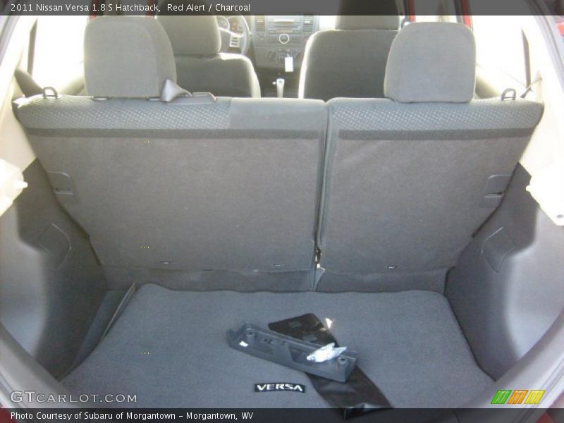 Red Alert / Charcoal 2011 Nissan Versa 1.8 S Hatchback