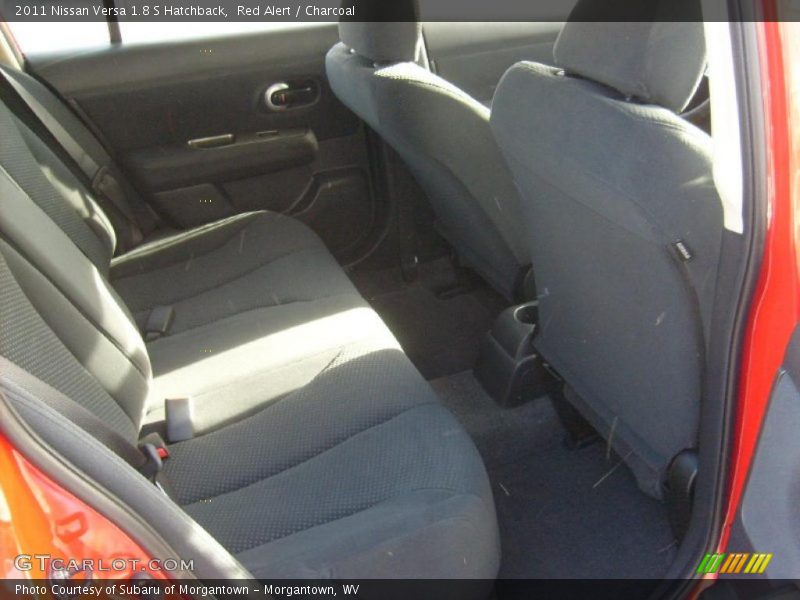 Red Alert / Charcoal 2011 Nissan Versa 1.8 S Hatchback