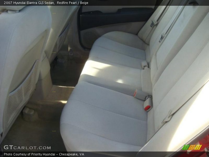 Redfire Pearl / Beige 2007 Hyundai Elantra GLS Sedan