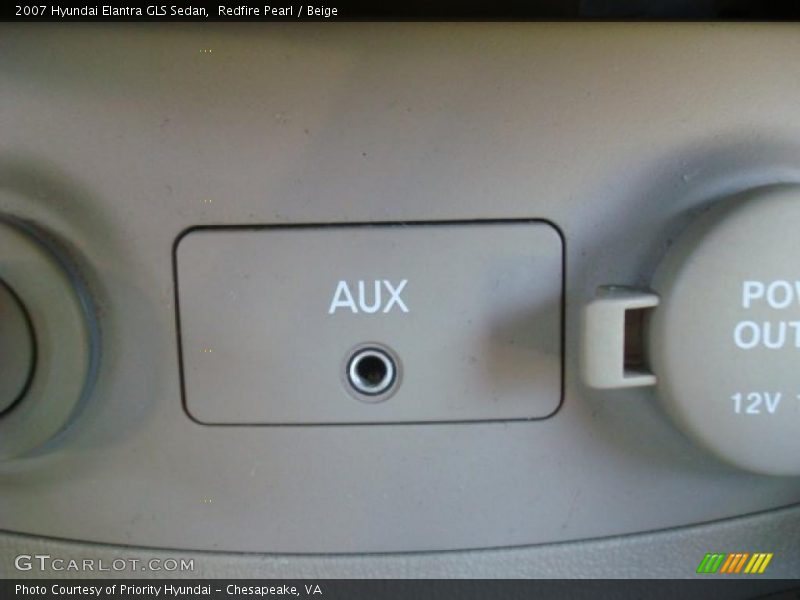 Redfire Pearl / Beige 2007 Hyundai Elantra GLS Sedan