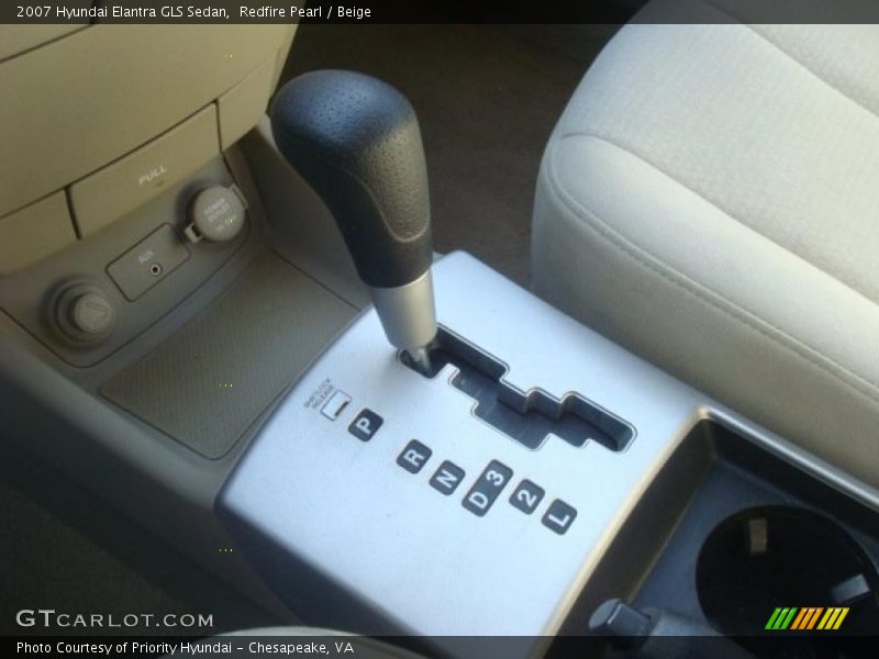 Redfire Pearl / Beige 2007 Hyundai Elantra GLS Sedan