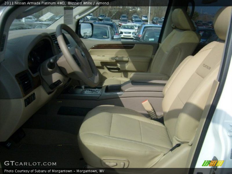 Blizzard White / Almond 2011 Nissan Armada Platinum 4WD