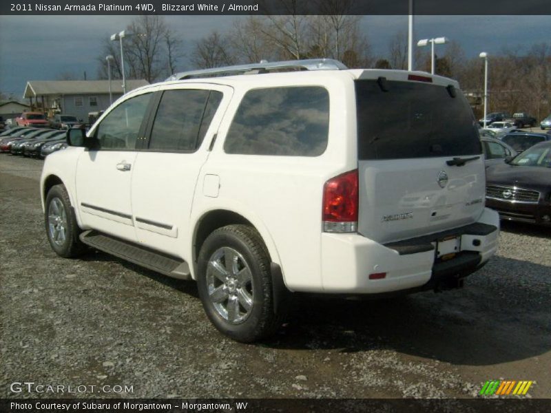 Blizzard White / Almond 2011 Nissan Armada Platinum 4WD