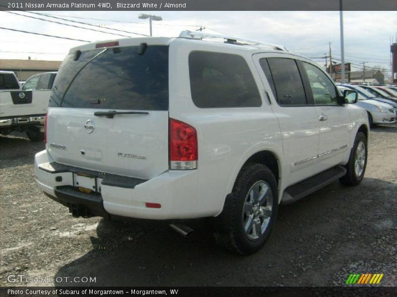 Blizzard White / Almond 2011 Nissan Armada Platinum 4WD