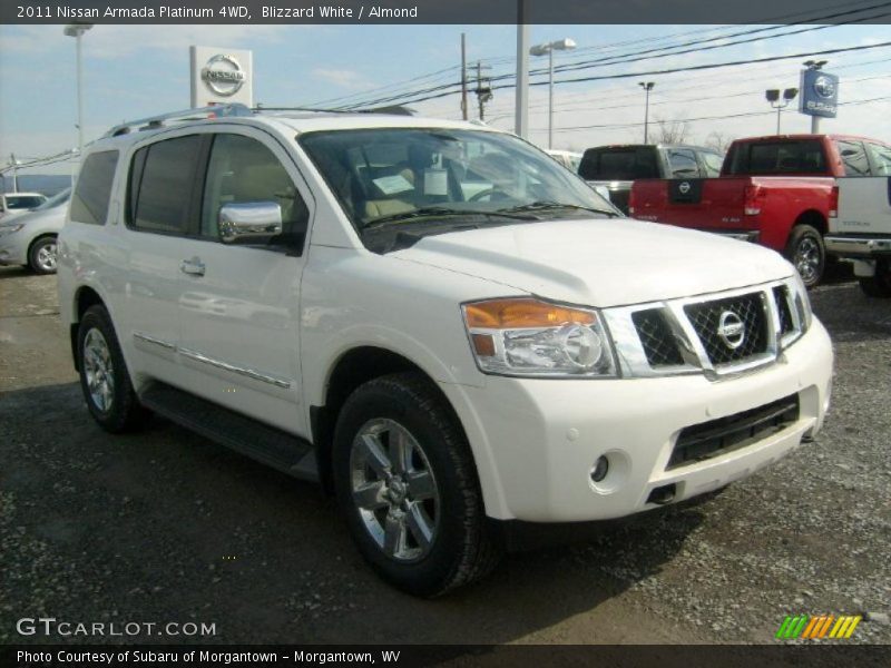 Blizzard White / Almond 2011 Nissan Armada Platinum 4WD
