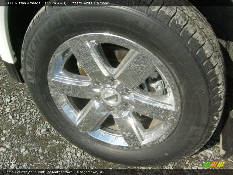 Blizzard White / Almond 2011 Nissan Armada Platinum 4WD