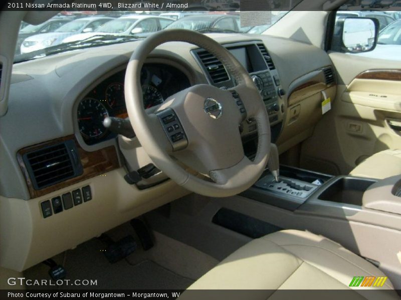 Blizzard White / Almond 2011 Nissan Armada Platinum 4WD