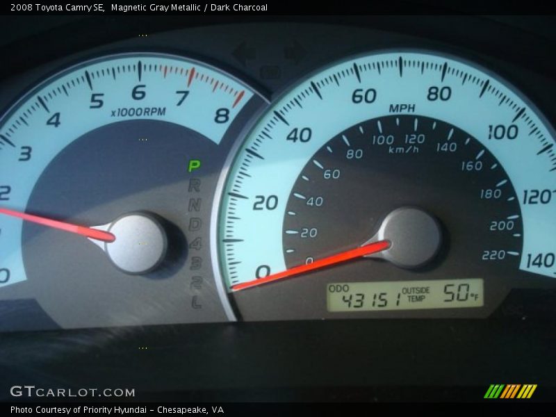 Magnetic Gray Metallic / Dark Charcoal 2008 Toyota Camry SE
