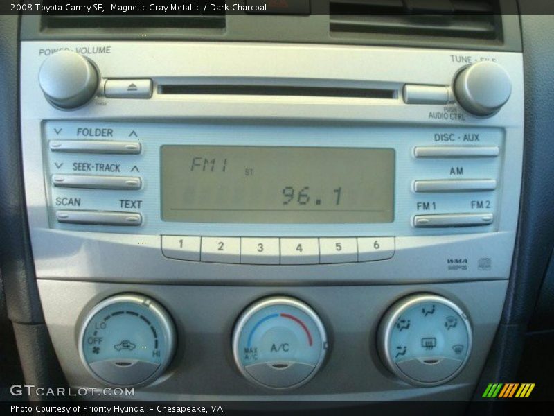 Magnetic Gray Metallic / Dark Charcoal 2008 Toyota Camry SE