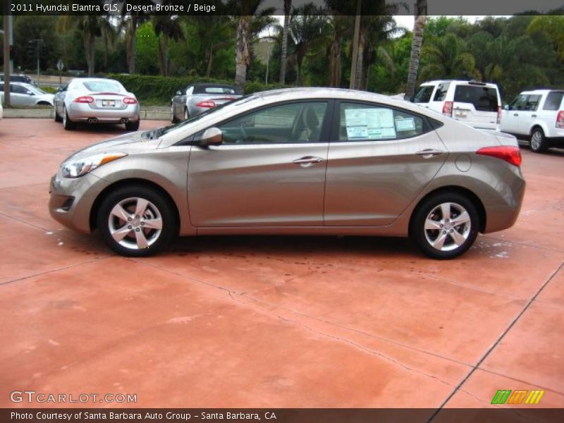 Desert Bronze / Beige 2011 Hyundai Elantra GLS