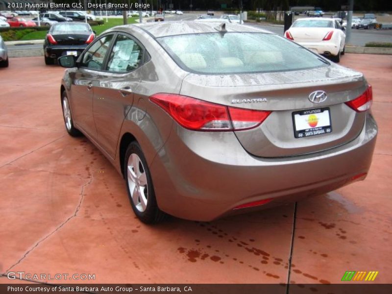 Desert Bronze / Beige 2011 Hyundai Elantra GLS