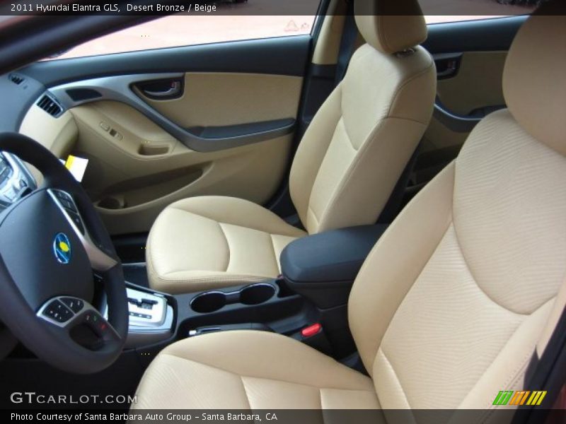 Desert Bronze / Beige 2011 Hyundai Elantra GLS