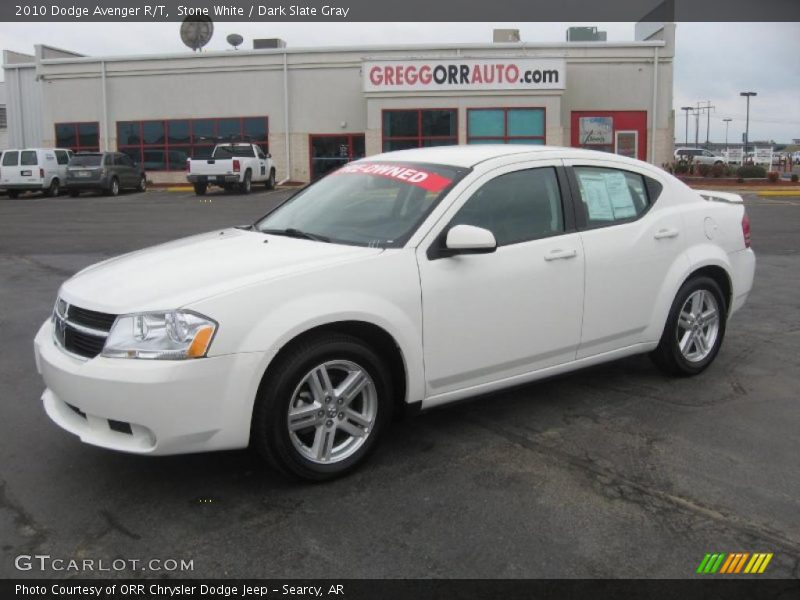 Stone White / Dark Slate Gray 2010 Dodge Avenger R/T