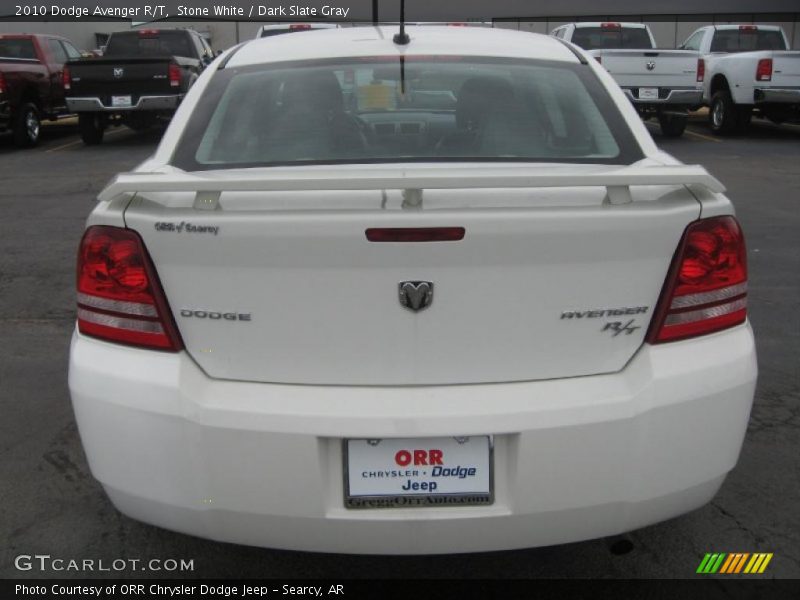 Stone White / Dark Slate Gray 2010 Dodge Avenger R/T