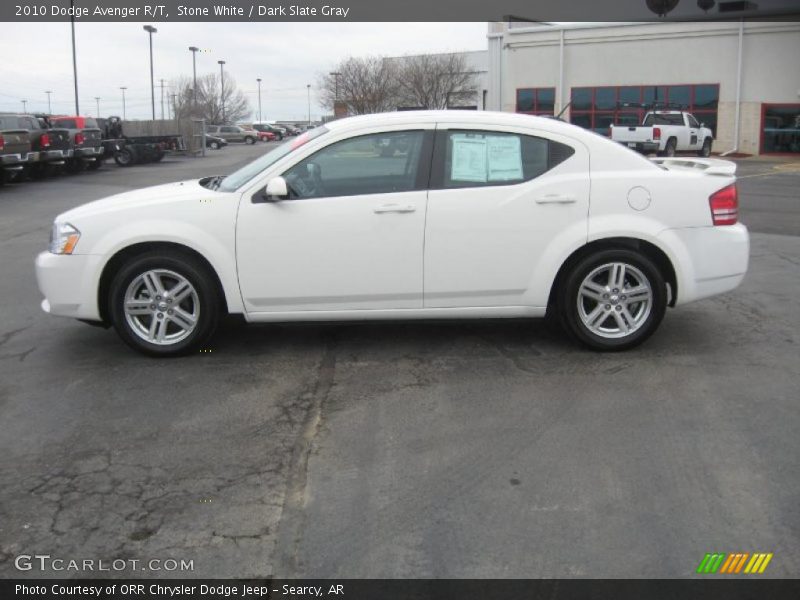 Stone White / Dark Slate Gray 2010 Dodge Avenger R/T
