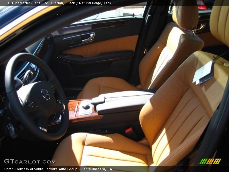Black / Natural Beige/Black 2011 Mercedes-Benz E 550 Sedan
