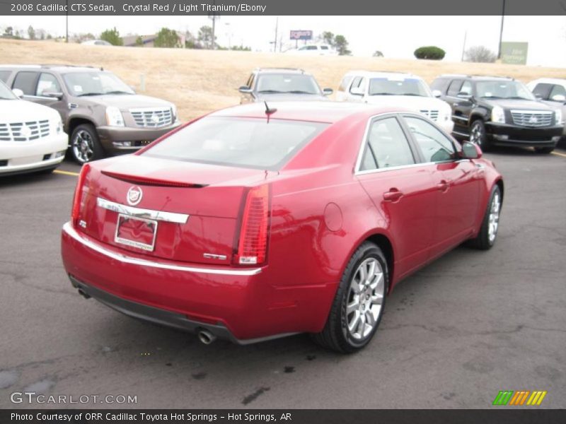 Crystal Red / Light Titanium/Ebony 2008 Cadillac CTS Sedan