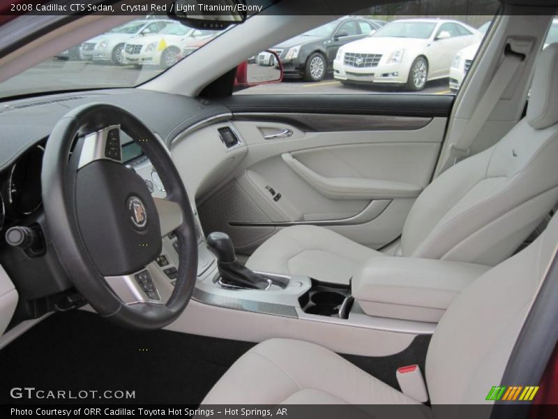 Crystal Red / Light Titanium/Ebony 2008 Cadillac CTS Sedan