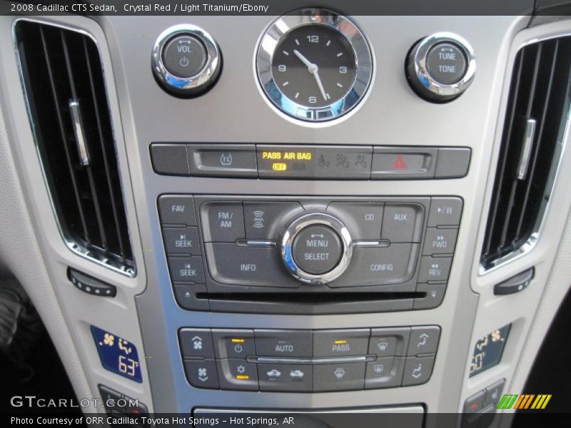 Crystal Red / Light Titanium/Ebony 2008 Cadillac CTS Sedan