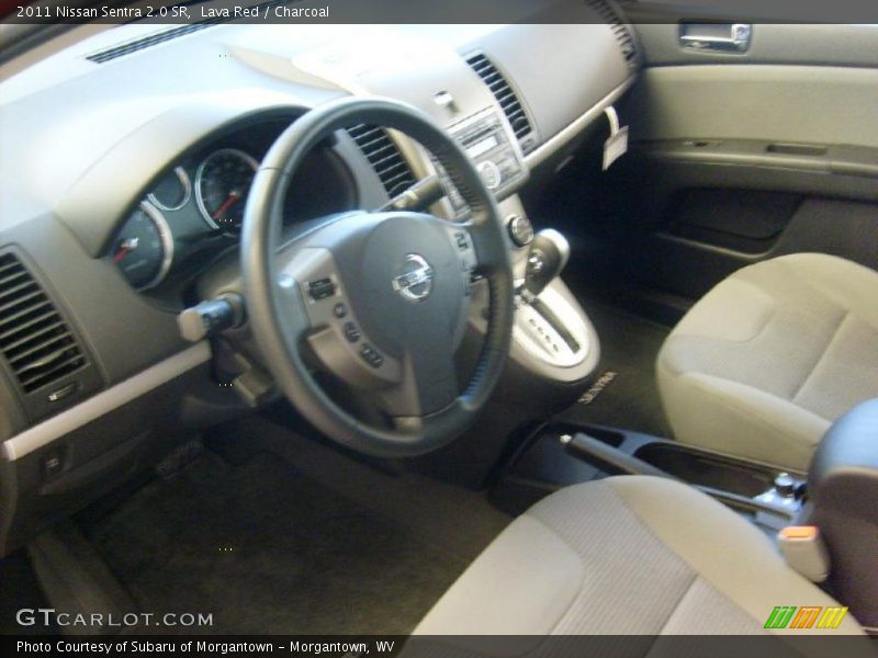 Lava Red / Charcoal 2011 Nissan Sentra 2.0 SR
