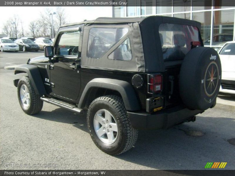 Black / Dark Slate Gray/Medium Slate Gray 2008 Jeep Wrangler X 4x4