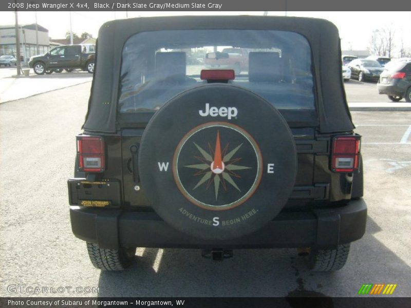 Black / Dark Slate Gray/Medium Slate Gray 2008 Jeep Wrangler X 4x4