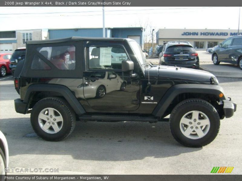 Black / Dark Slate Gray/Medium Slate Gray 2008 Jeep Wrangler X 4x4