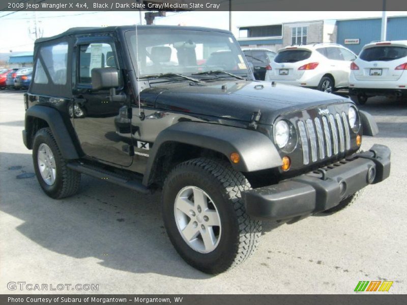 Black / Dark Slate Gray/Medium Slate Gray 2008 Jeep Wrangler X 4x4