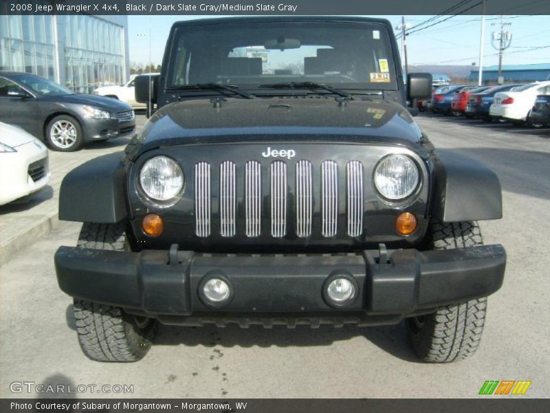 Black / Dark Slate Gray/Medium Slate Gray 2008 Jeep Wrangler X 4x4