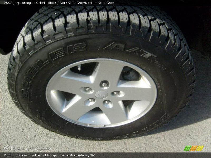Black / Dark Slate Gray/Medium Slate Gray 2008 Jeep Wrangler X 4x4