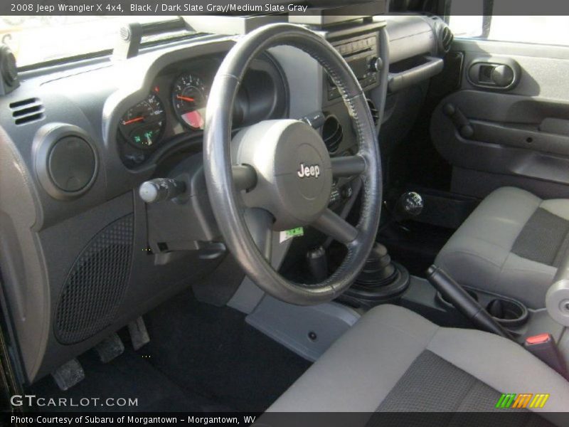 Black / Dark Slate Gray/Medium Slate Gray 2008 Jeep Wrangler X 4x4