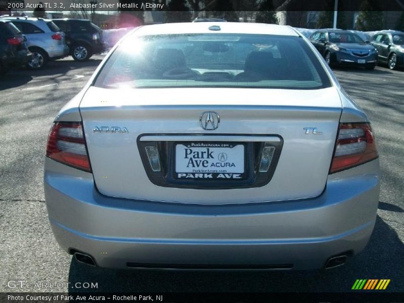 Alabaster Silver Metallic / Ebony 2008 Acura TL 3.2