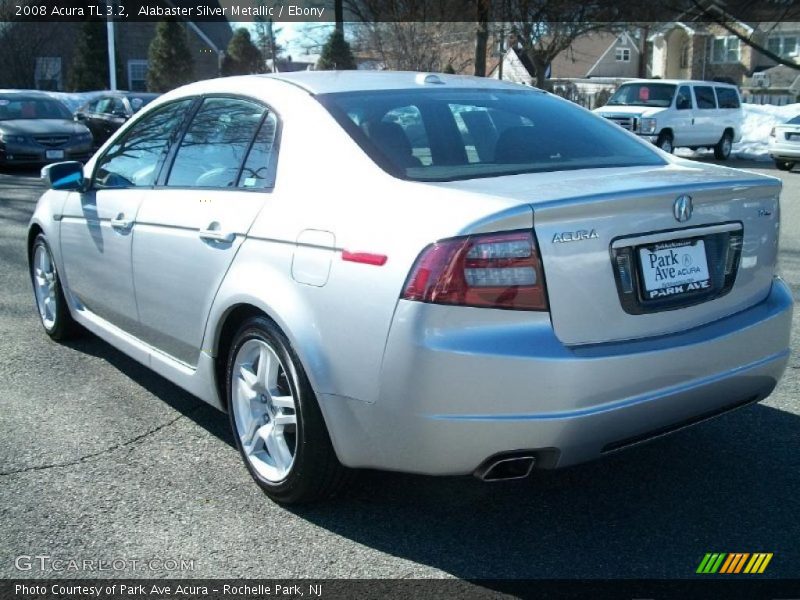 Alabaster Silver Metallic / Ebony 2008 Acura TL 3.2