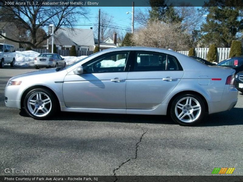 Alabaster Silver Metallic / Ebony 2008 Acura TL 3.2