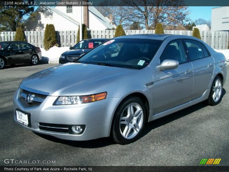 Alabaster Silver Metallic / Ebony 2008 Acura TL 3.2