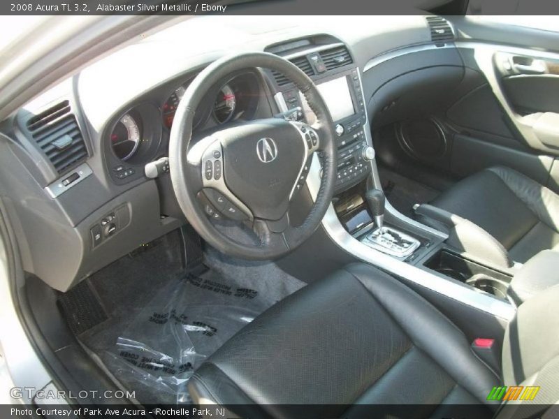 Alabaster Silver Metallic / Ebony 2008 Acura TL 3.2