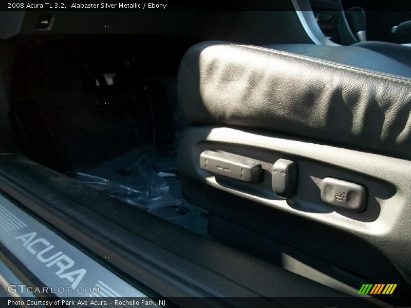 Alabaster Silver Metallic / Ebony 2008 Acura TL 3.2