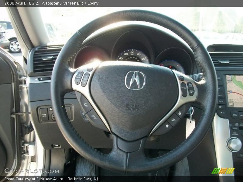 Alabaster Silver Metallic / Ebony 2008 Acura TL 3.2