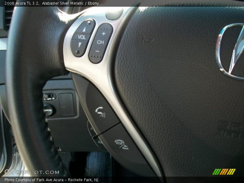 Alabaster Silver Metallic / Ebony 2008 Acura TL 3.2