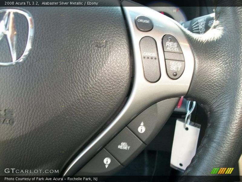 Alabaster Silver Metallic / Ebony 2008 Acura TL 3.2