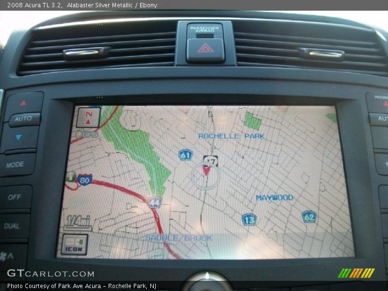 Alabaster Silver Metallic / Ebony 2008 Acura TL 3.2