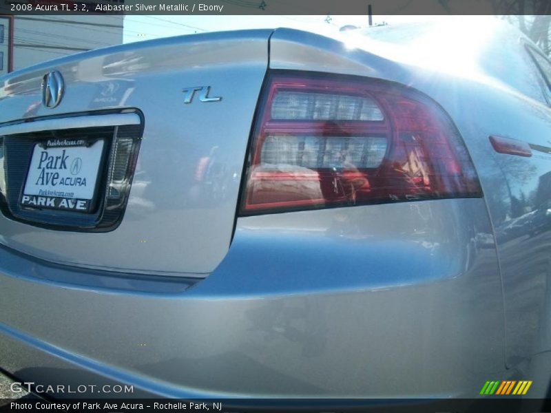 Alabaster Silver Metallic / Ebony 2008 Acura TL 3.2
