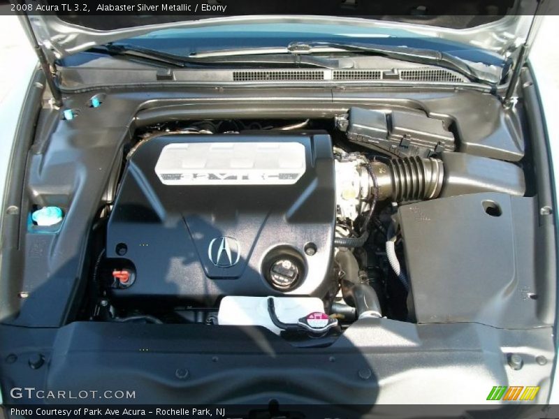 Alabaster Silver Metallic / Ebony 2008 Acura TL 3.2